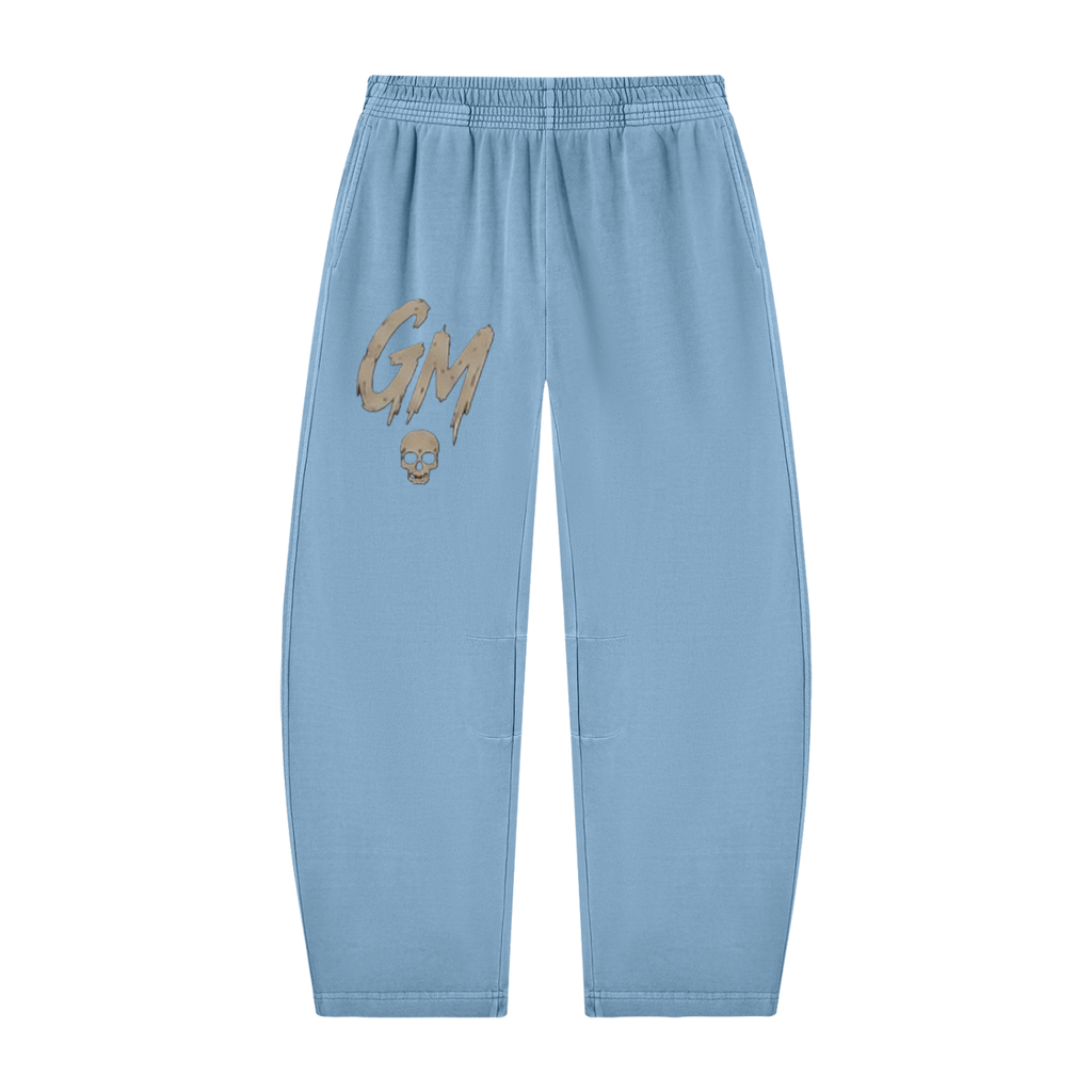 Unisex Vintage Washed Barrel Leg Sweatpants