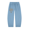Unisex Vintage Washed Barrel Leg Sweatpants