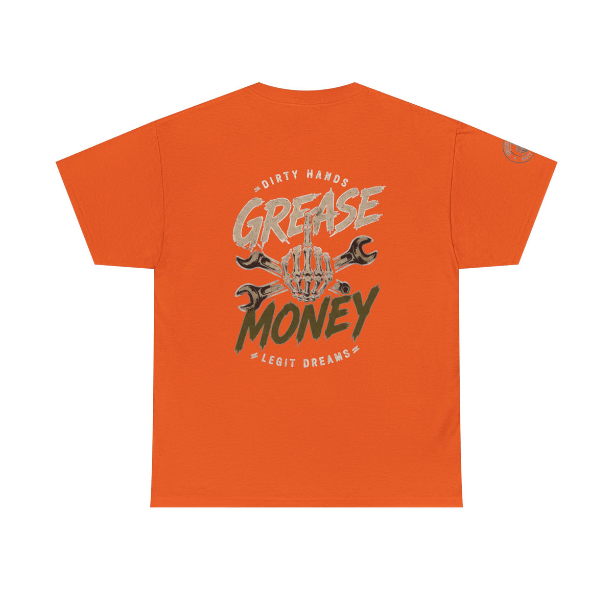 Grease Money Graphic Tee — Vintage Mechanic Car Wrench Shirt