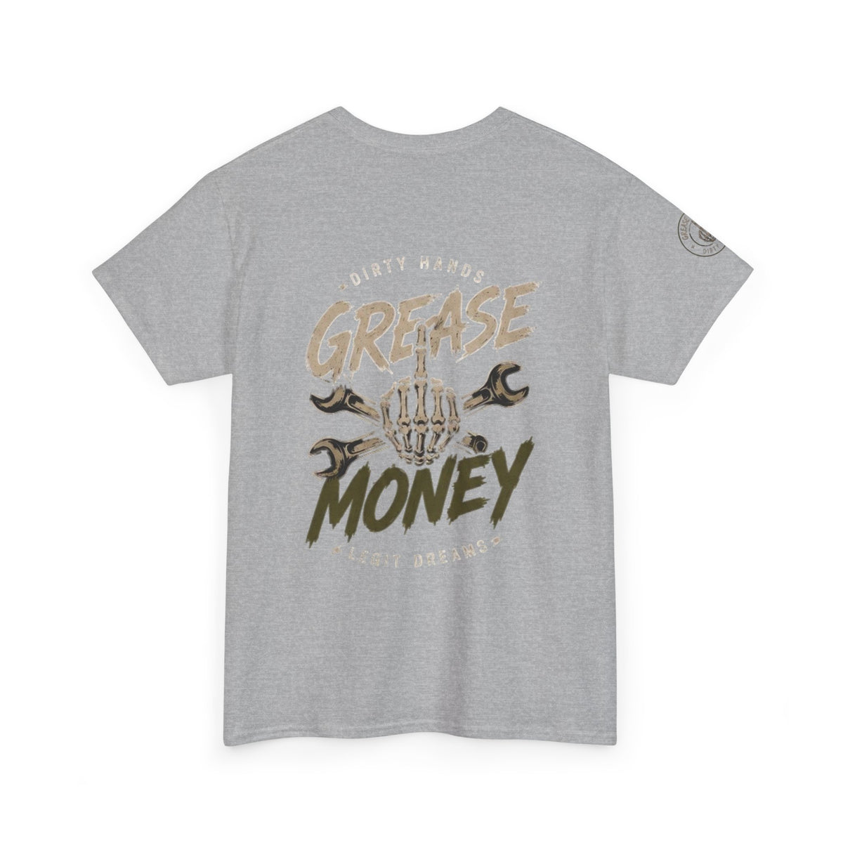 Grease Money Graphic Tee — Vintage Mechanic Car Wrench Shirt