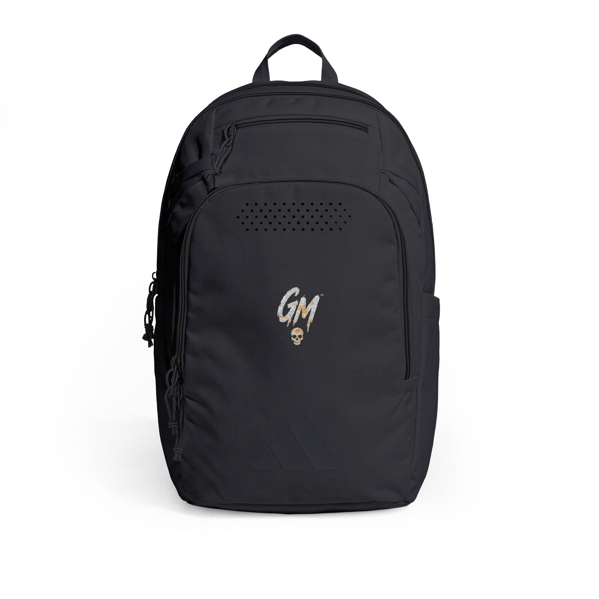 Embroidered Defender 5 Backpack — adidas® Black Logo Travel Pack
