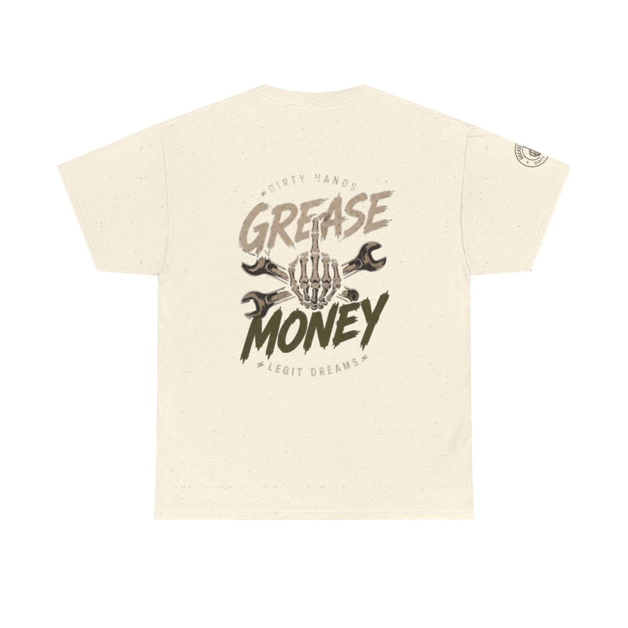 Grease Money Graphic Tee — Vintage Mechanic Car Wrench Shirt