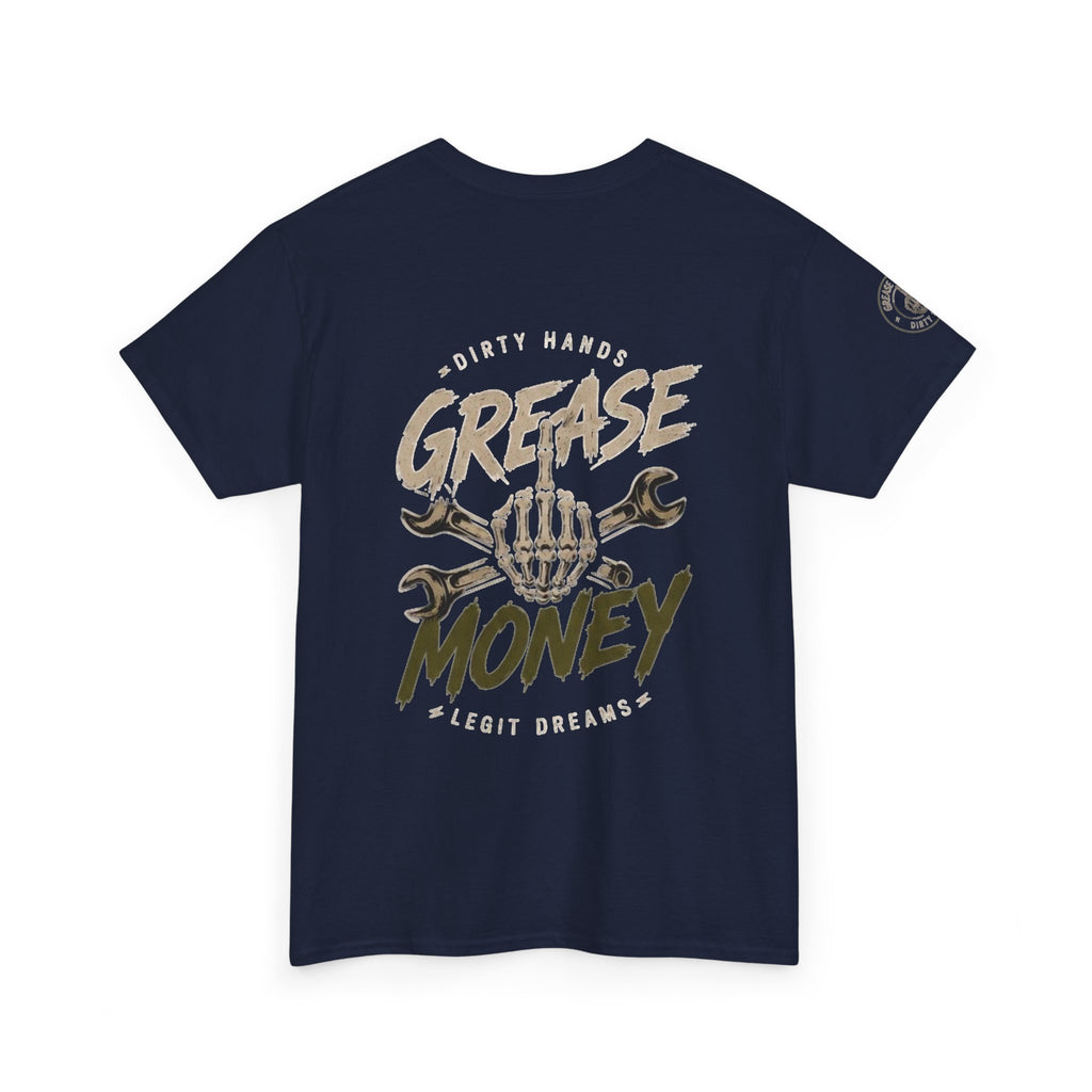 Grease Money Graphic Tee — Vintage Mechanic Car Wrench Shirt