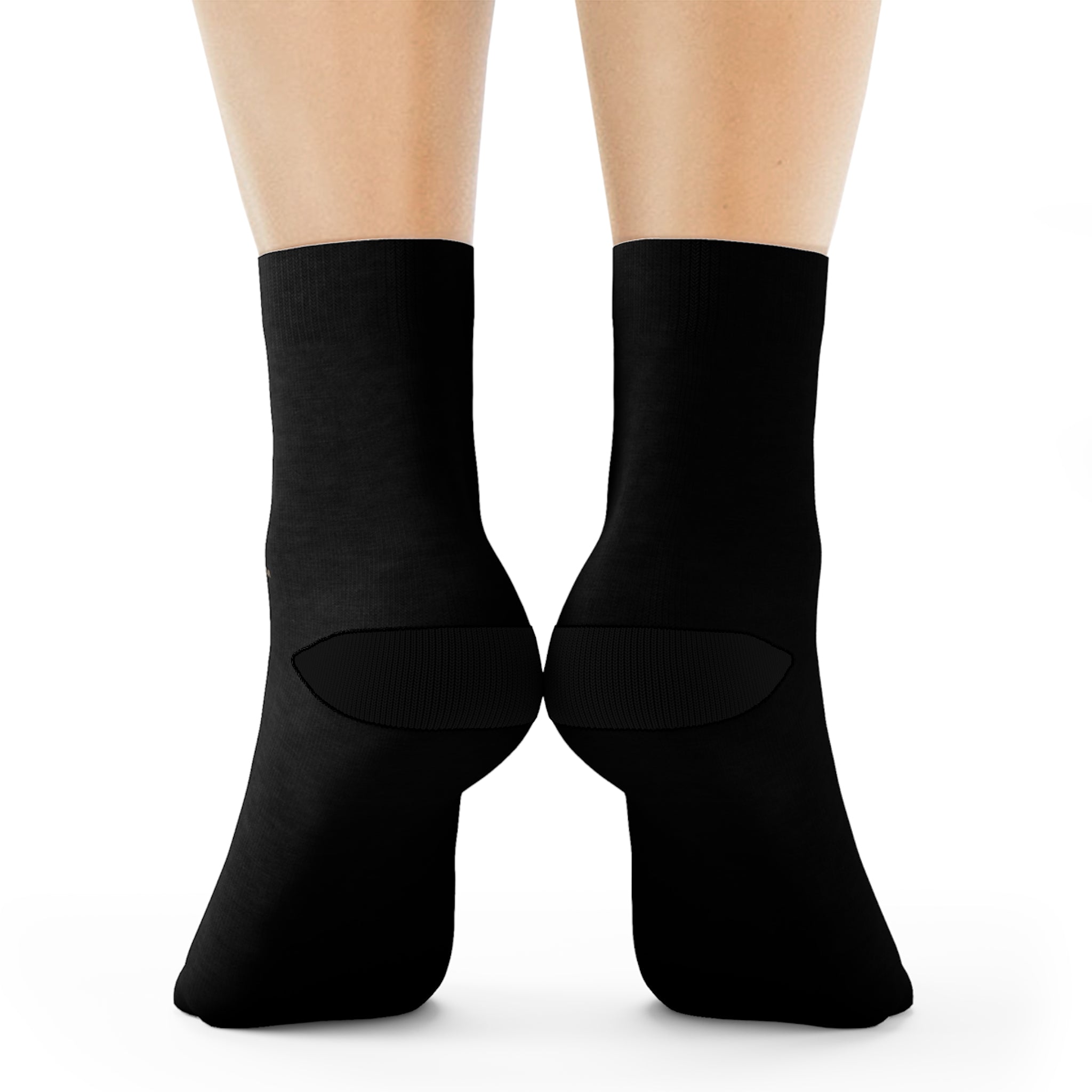 GM Skull Crew Socks — Black Graphic Athletic Socks