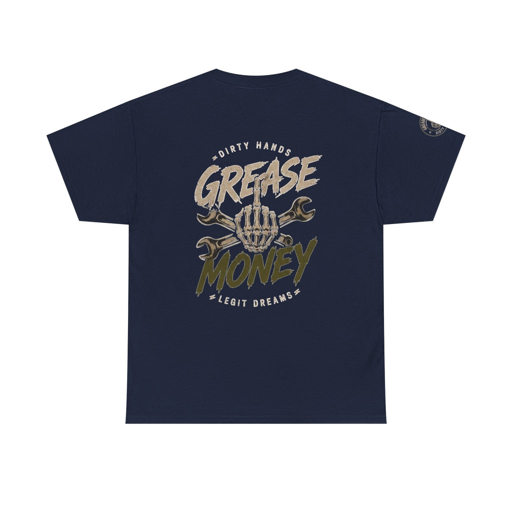 Grease Money Graphic Tee — Vintage Mechanic Car Wrench Shirt