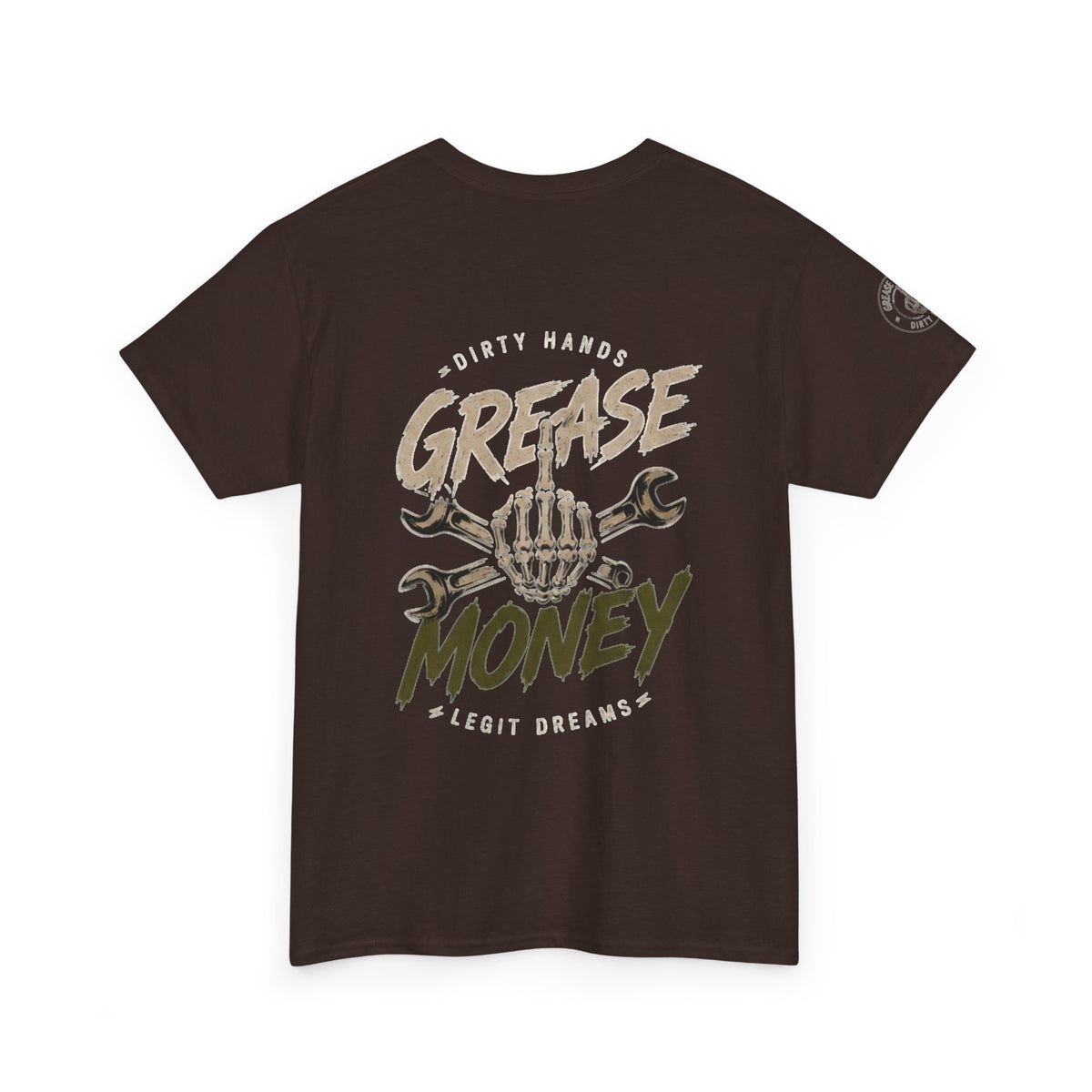 Grease Money Graphic Tee — Vintage Mechanic Car Wrench Shirt