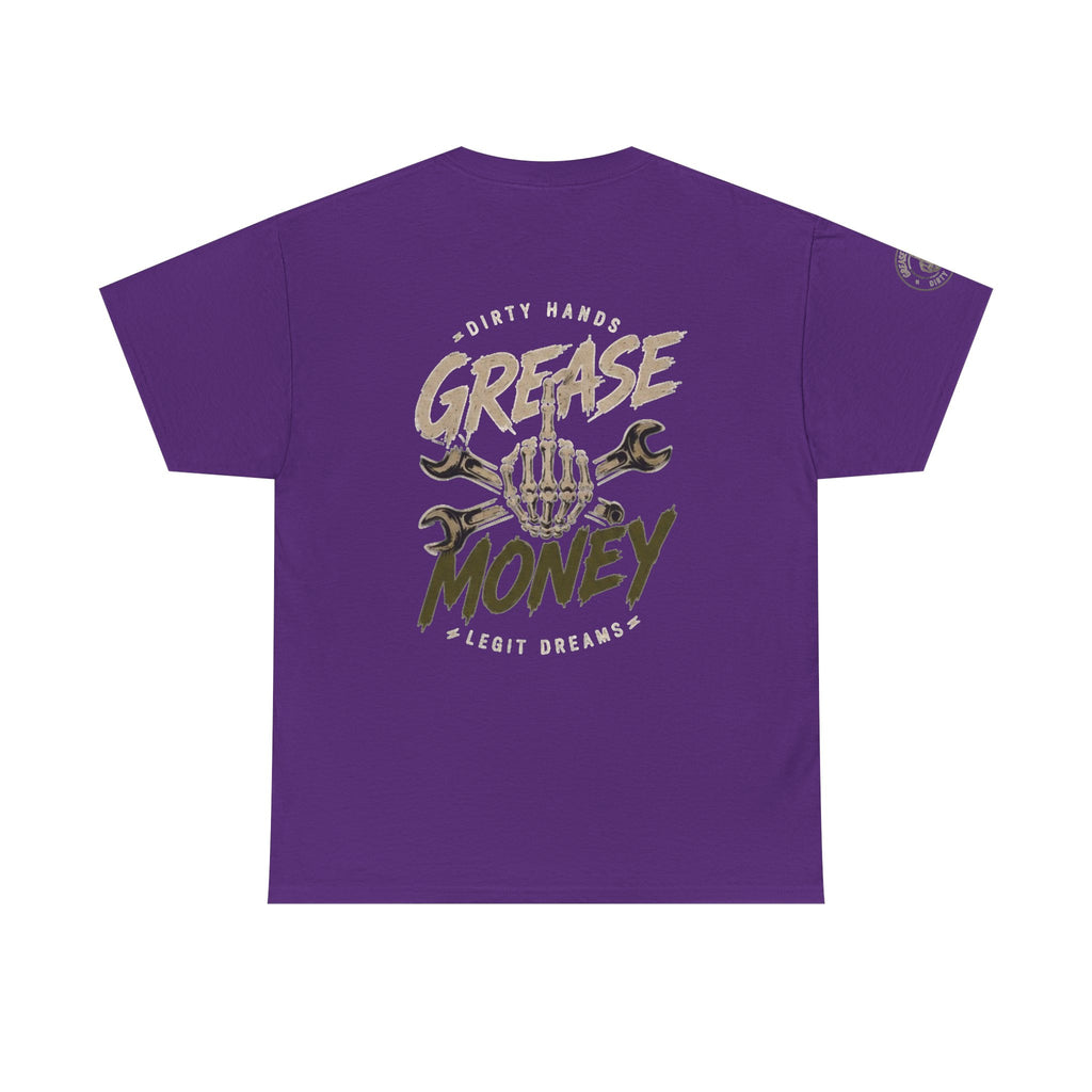 Grease Money Graphic Tee — Vintage Mechanic Car Wrench Shirt