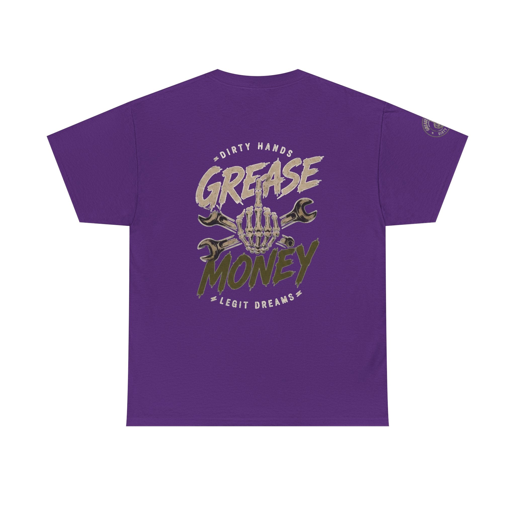 Grease Money Graphic Tee — Vintage Mechanic Car Wrench Shirt
