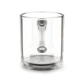 Glass Mug — Grease Monkey Dirty Hands Logo 10oz Clear Coffee Cup