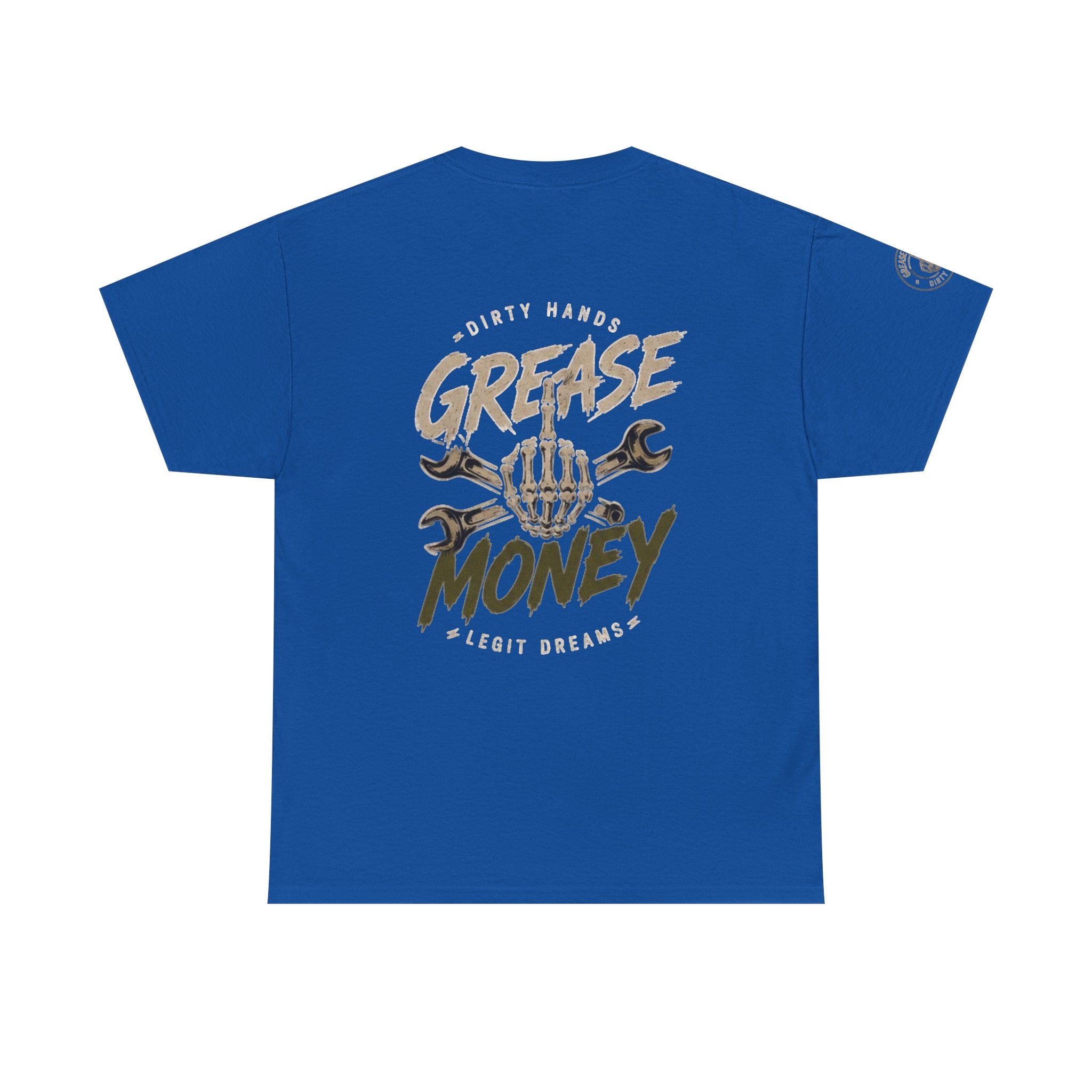 Grease Money Graphic Tee — Vintage Mechanic Car Wrench Shirt