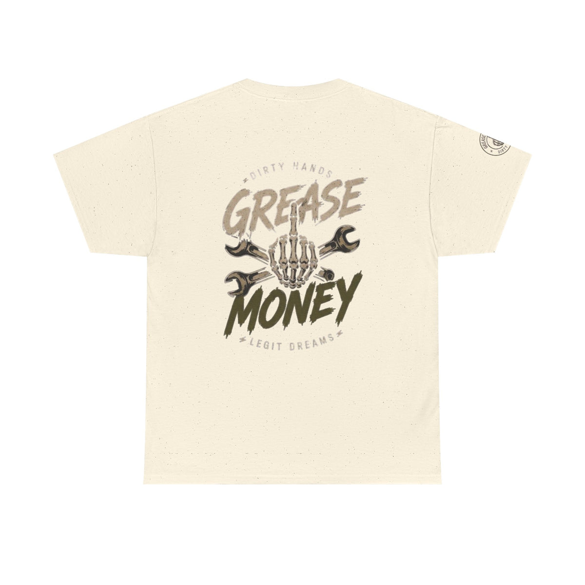 Grease Money Graphic Tee — Vintage Mechanic Car Wrench Shirt