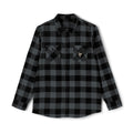 GM, Black & White Buffalo Plaid Flannel Shirt