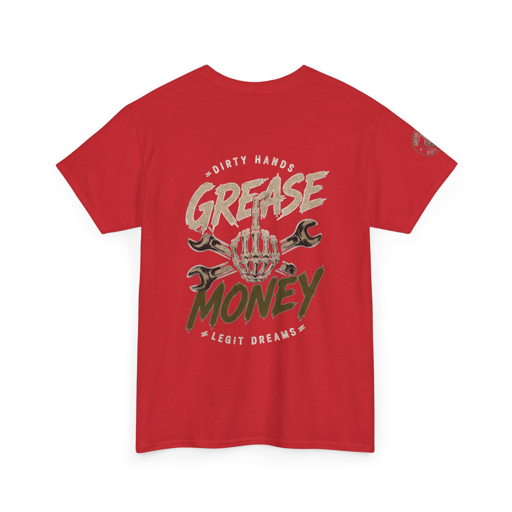 Grease Money Graphic Tee — Vintage Mechanic Car Wrench Shirt