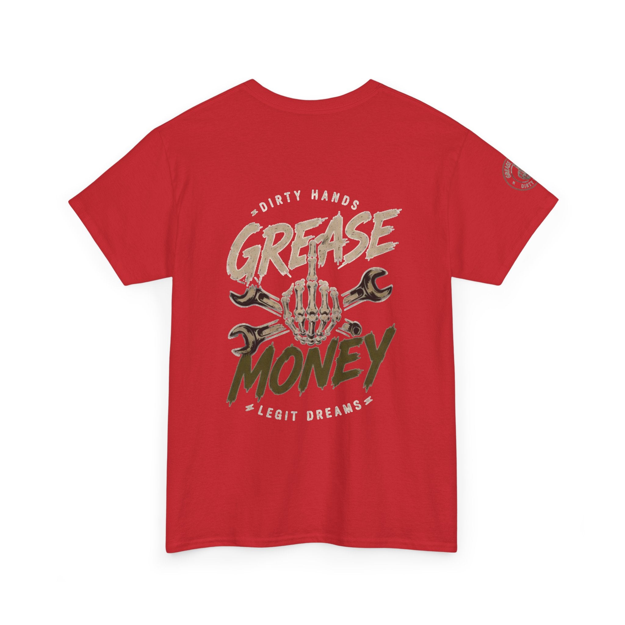 Grease Money Graphic Tee — Vintage Mechanic Car Wrench Shirt