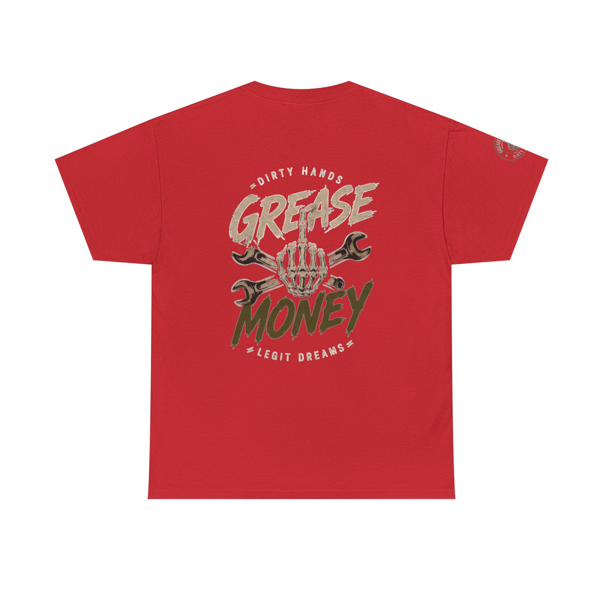 Grease Money Graphic Tee — Vintage Mechanic Car Wrench Shirt
