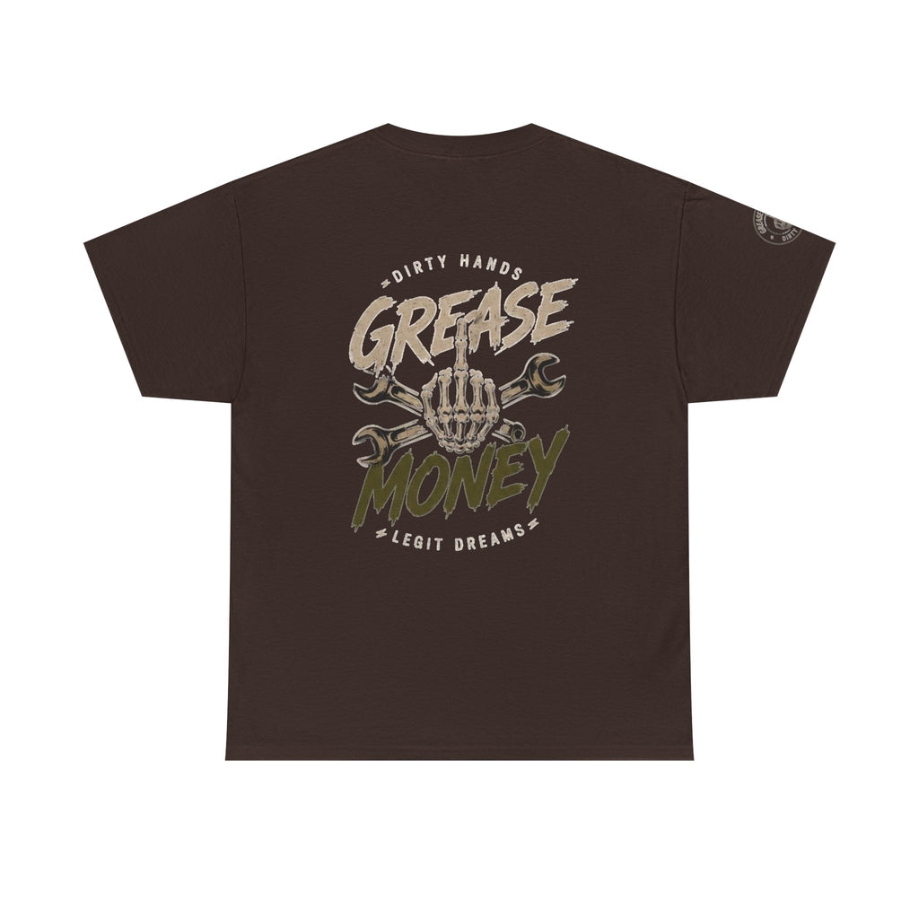 Grease Money Graphic Tee — Vintage Mechanic Car Wrench Shirt