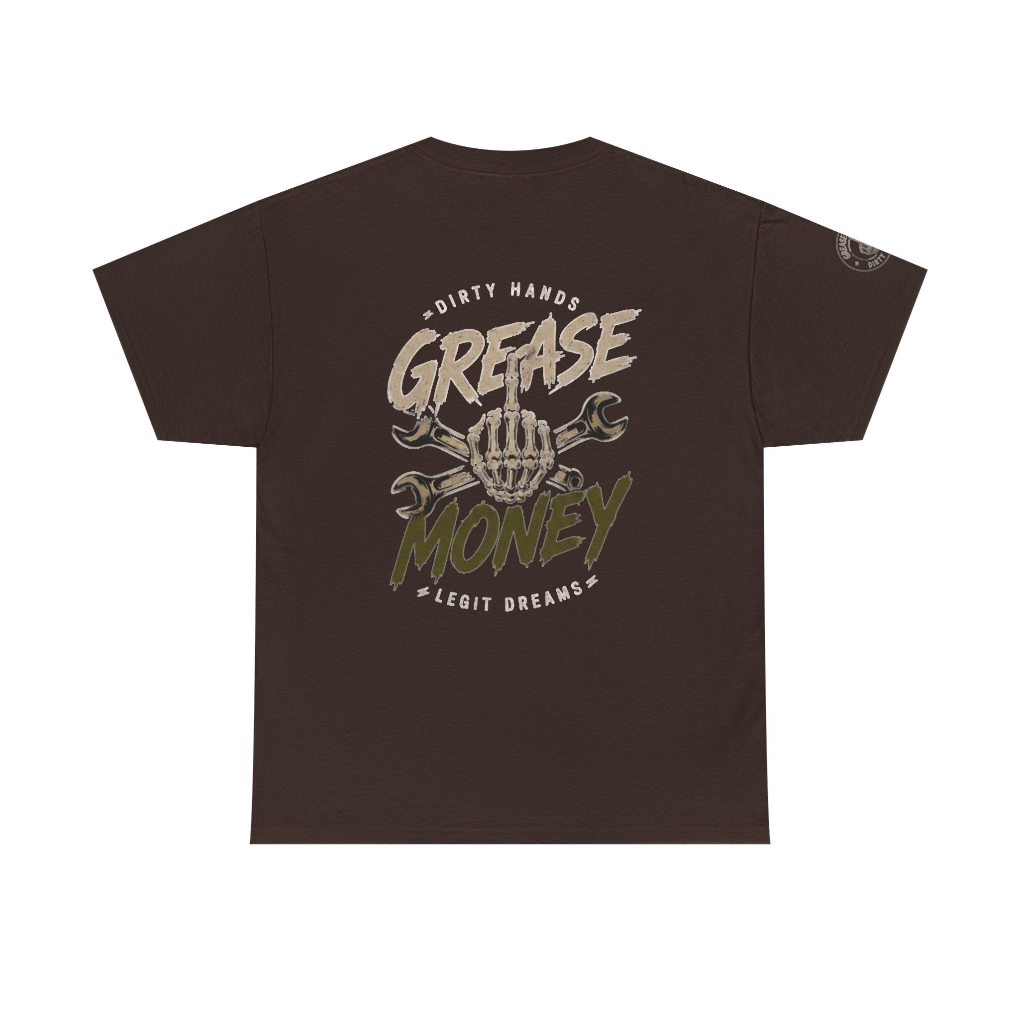 Grease Money Graphic Tee — Vintage Mechanic Car Wrench Shirt