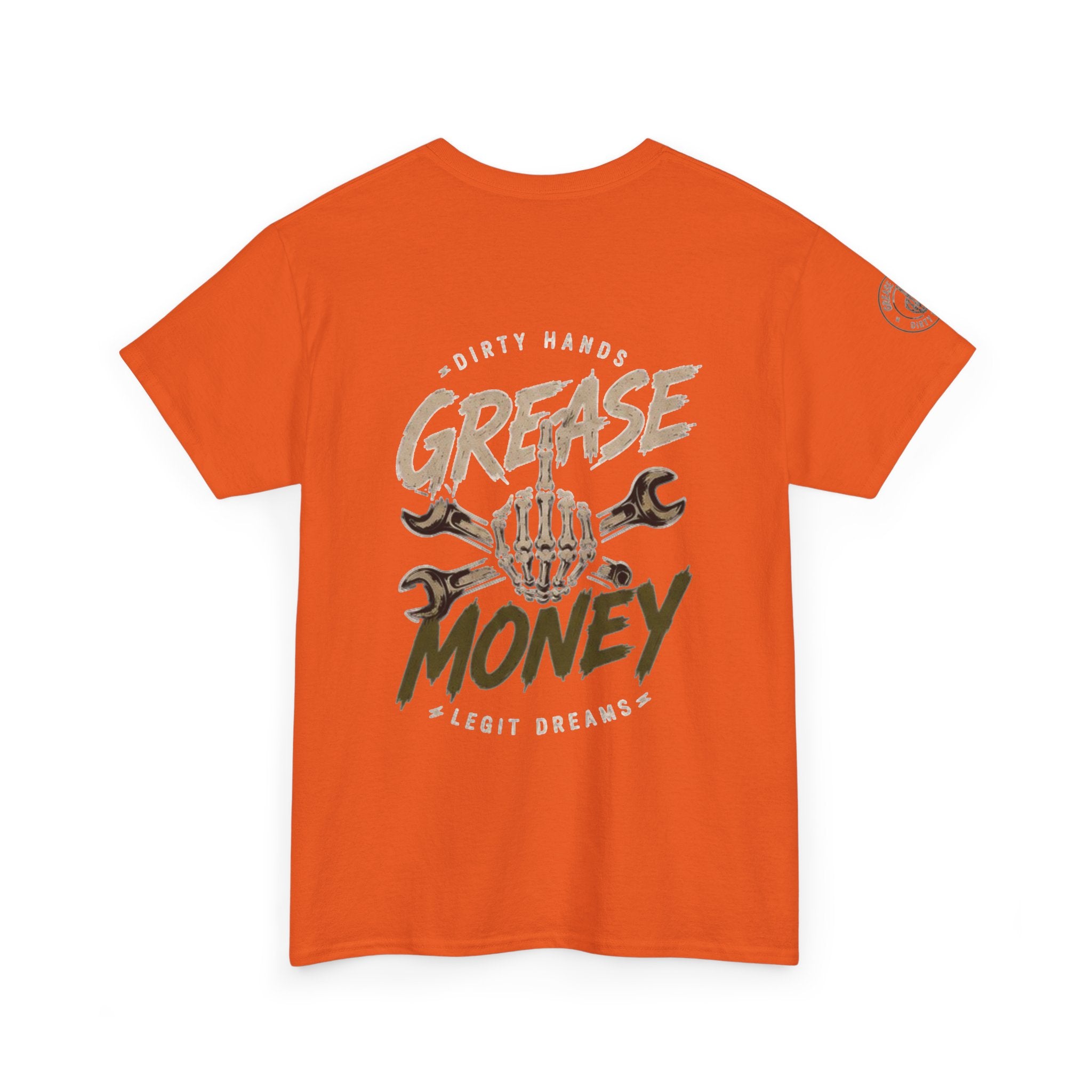 Grease Money Graphic Tee — Vintage Mechanic Car Wrench Shirt