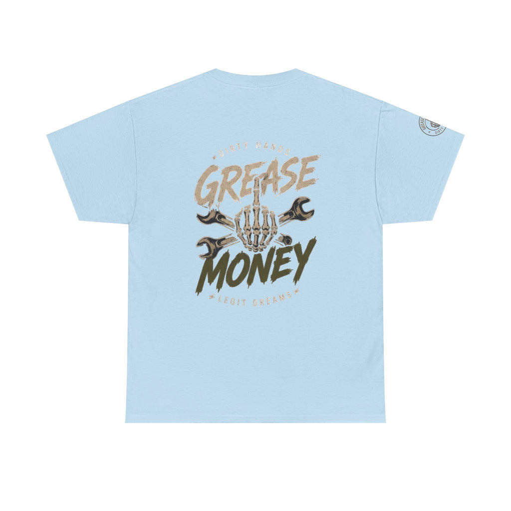 Grease Money Graphic Tee — Vintage Mechanic Car Wrench Shirt