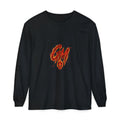 Grease Money Long Sleeve Tee — 'Grease Money Dirty Hands' Flaming Skeleton Logo