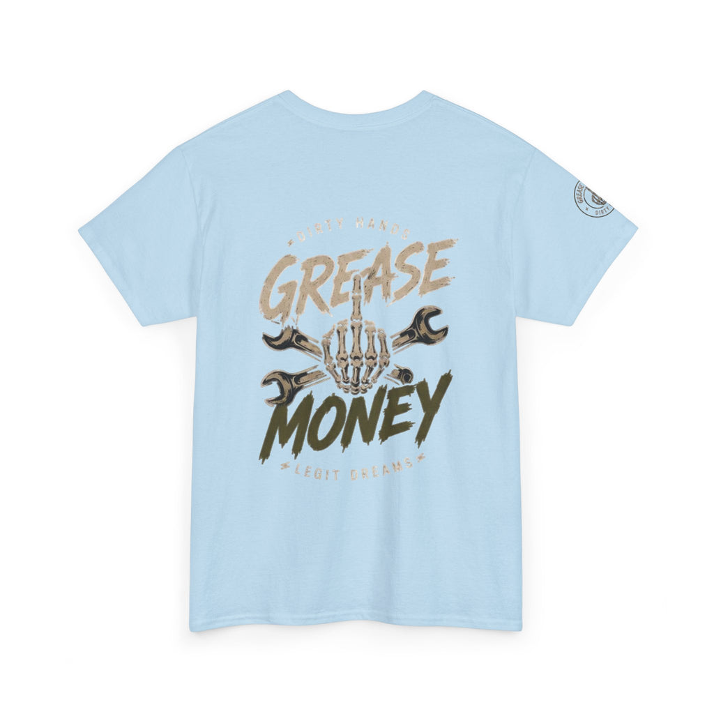 Grease Money Graphic Tee — Vintage Mechanic Car Wrench Shirt
