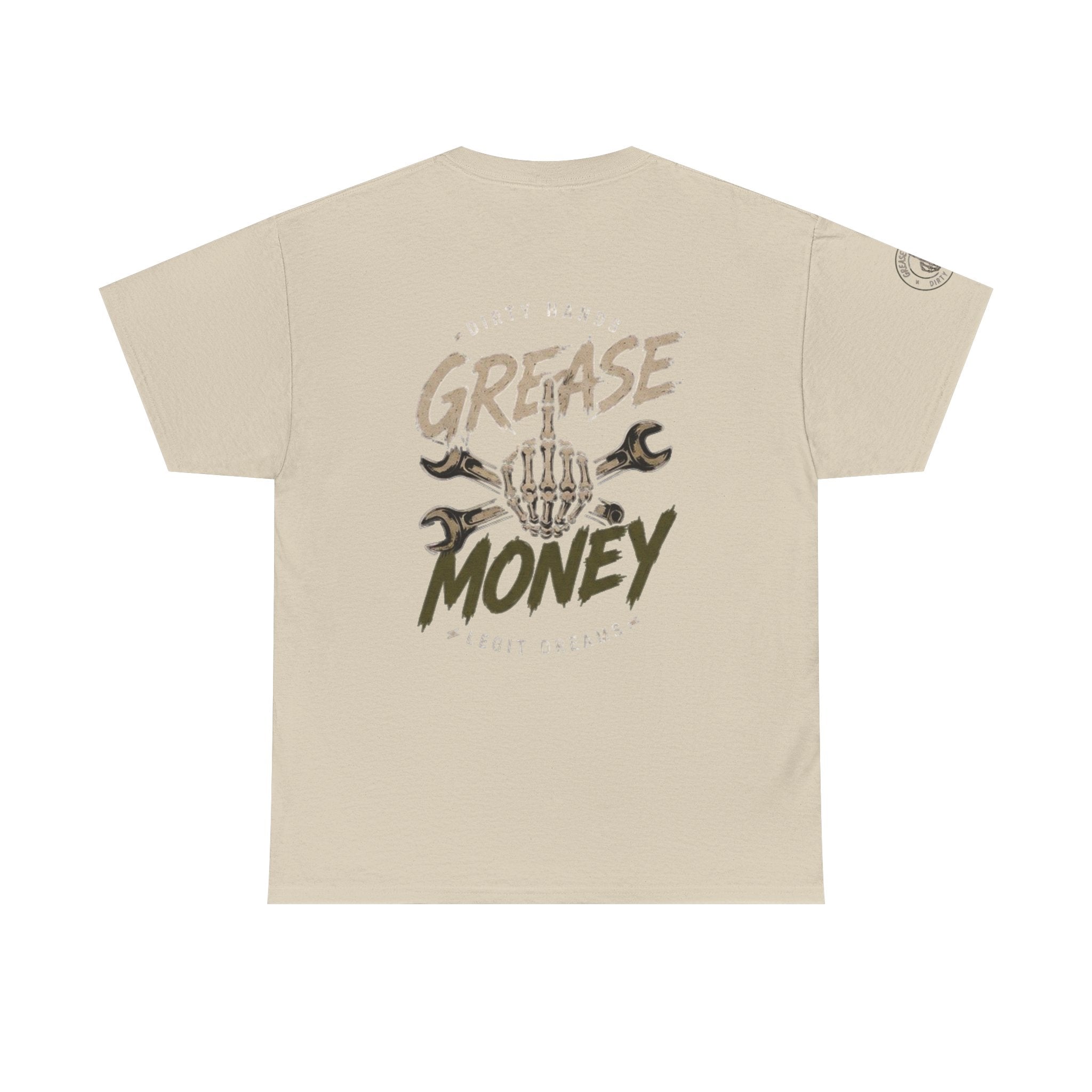 Grease Money Graphic Tee — Vintage Mechanic Car Wrench Shirt