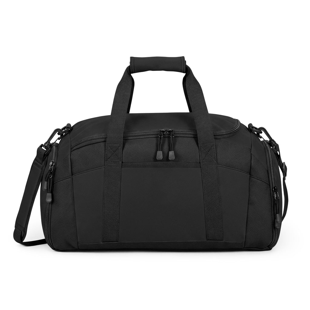 Camo Initial 'GM' Gym Bag — Durable Black Duffel for Fitness & Travel