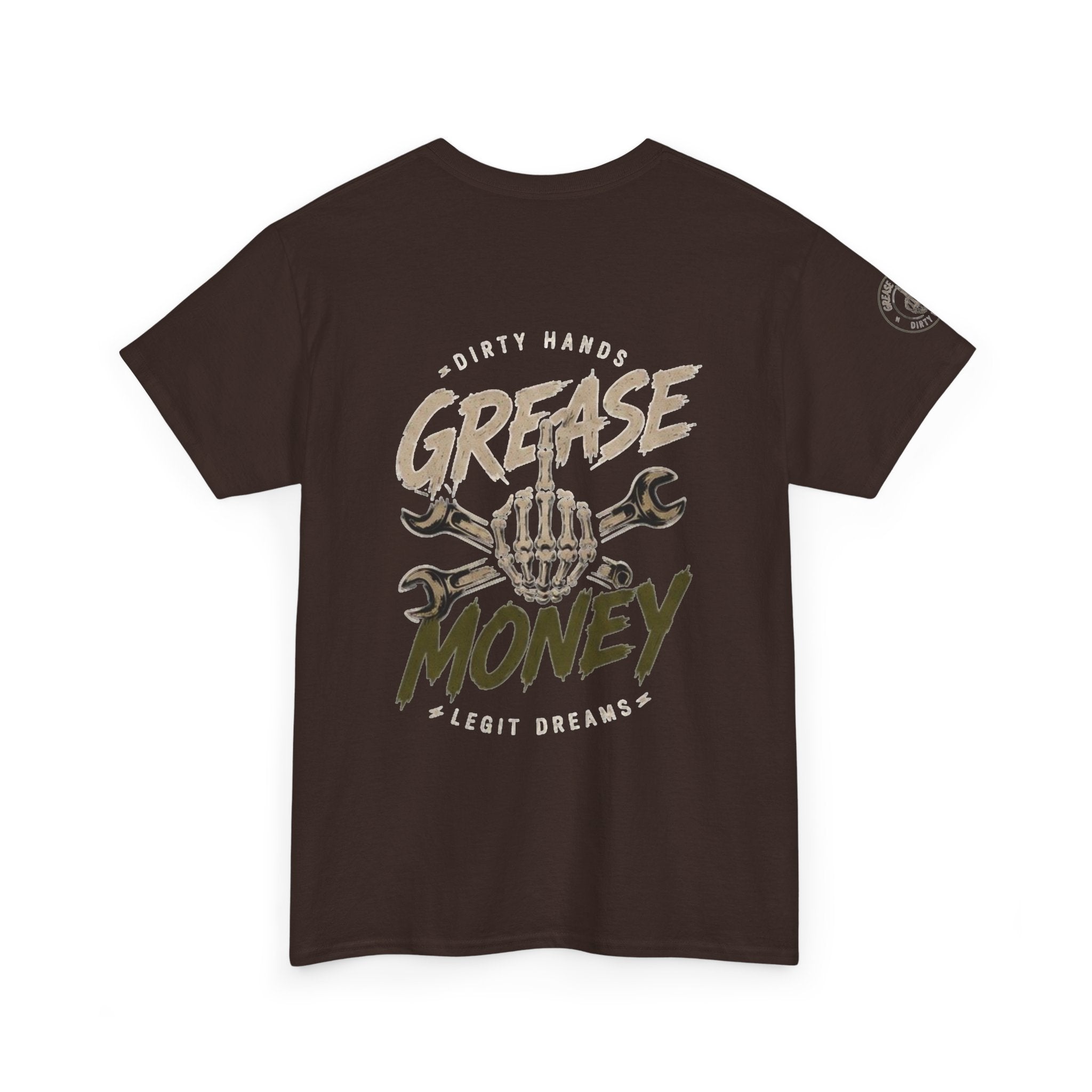 Grease Money Graphic Tee — Vintage Mechanic Car Wrench Shirt