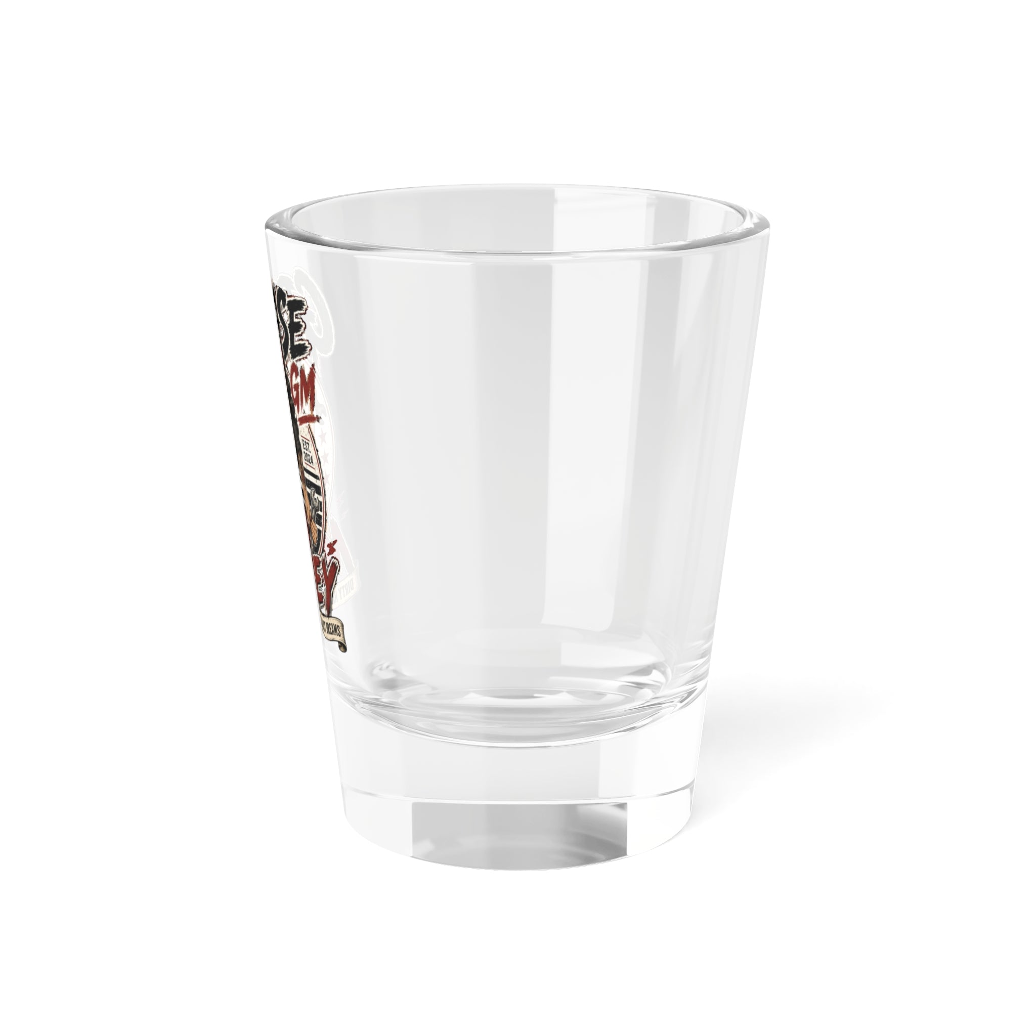 Grease Money Pin-Up Shot Glass – Retro ‘Grease & Money’ Mechanic Design