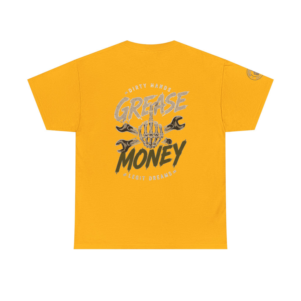 Grease Money Graphic Tee — Vintage Mechanic Car Wrench Shirt
