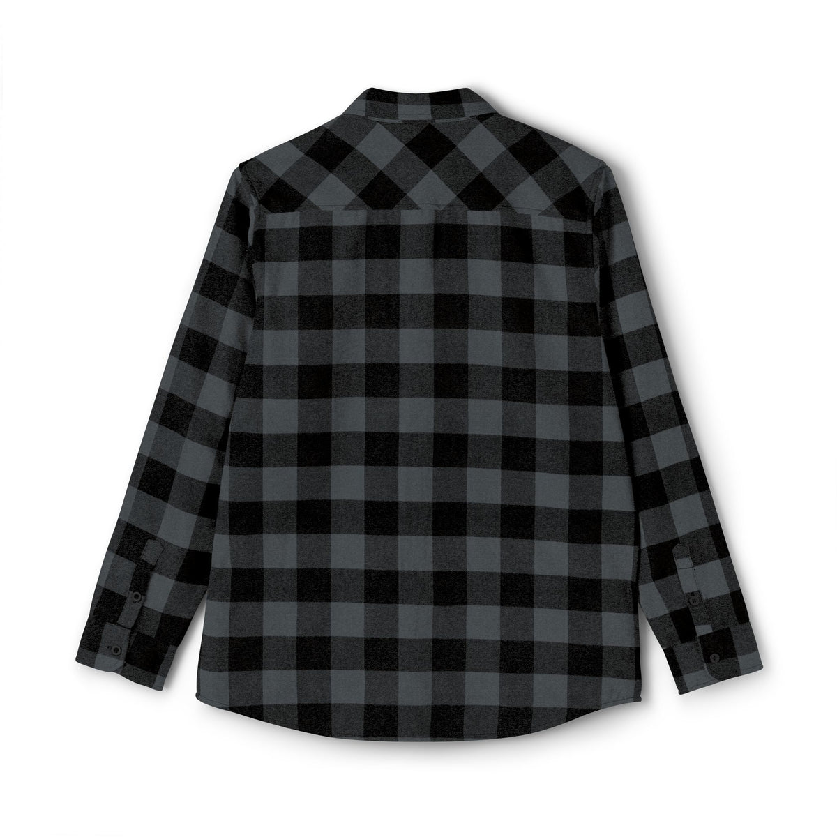 GM, Black & White Buffalo Plaid Flannel Shirt