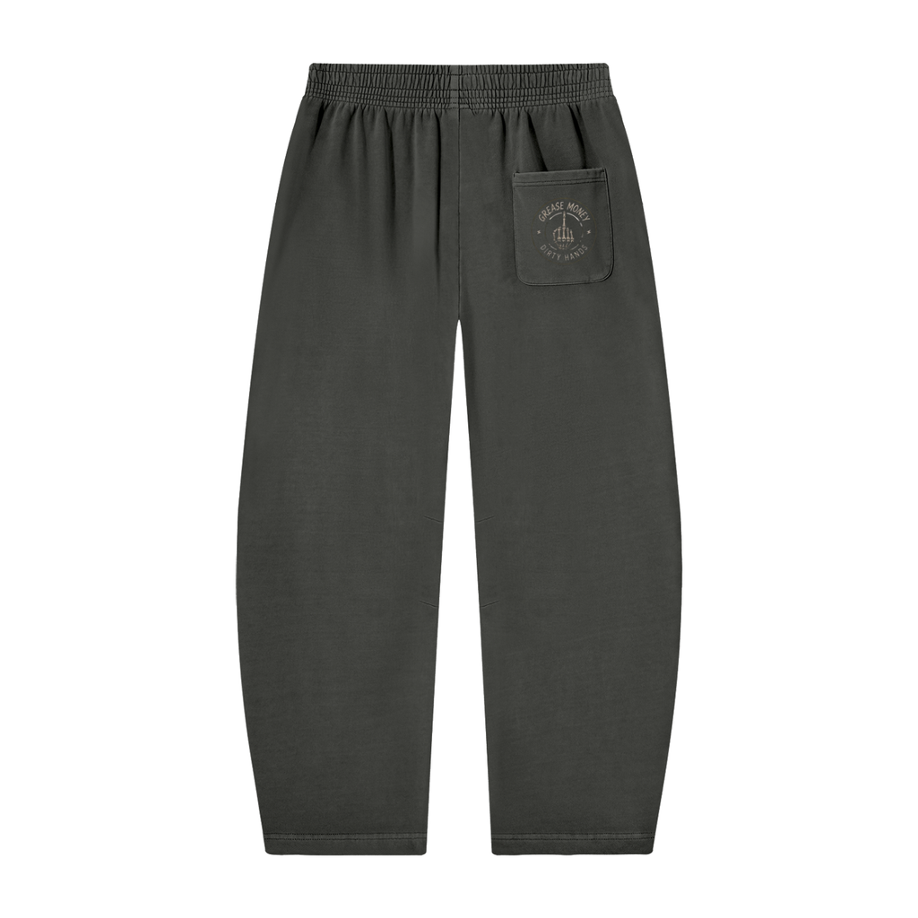 Unisex Vintage Washed Barrel Leg Sweatpants