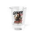 Grease Money Pin-Up Shot Glass – Retro ‘Grease & Money’ Mechanic Design