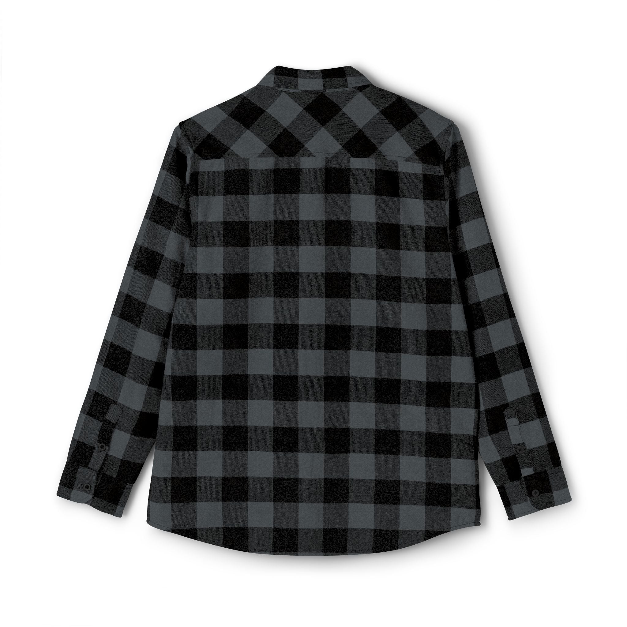 GM, Black & White Buffalo Plaid Flannel Shirt