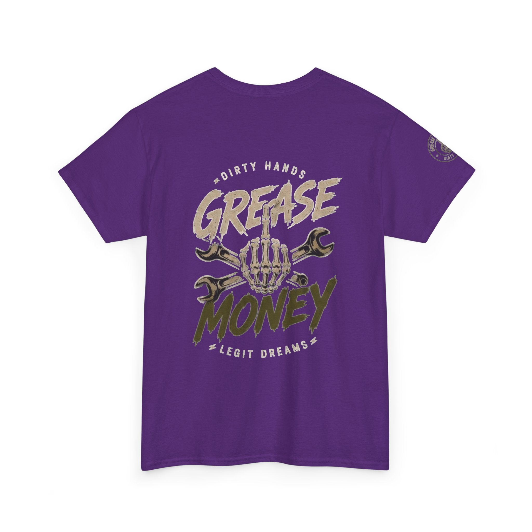 Grease Money Graphic Tee — Vintage Mechanic Car Wrench Shirt