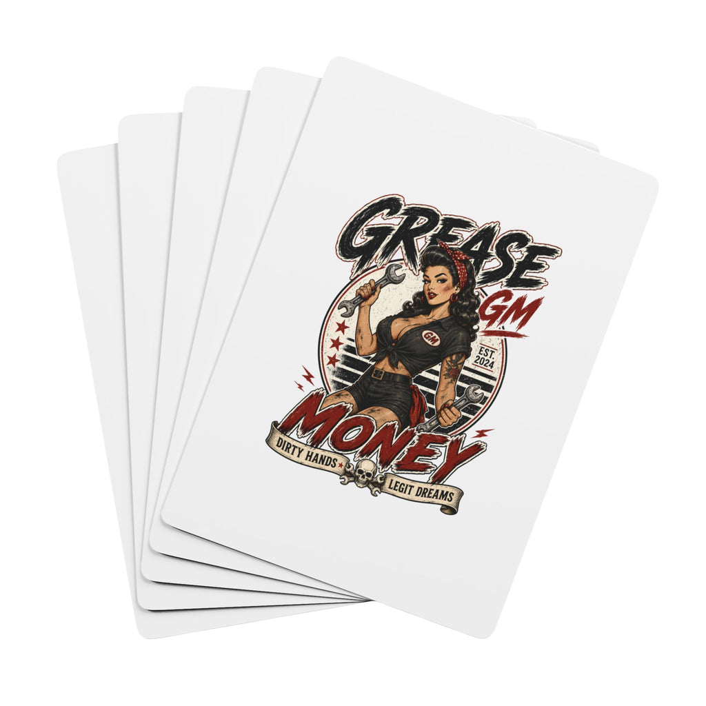 Grease Monkey 'Money' Poker Playing Cards — Vintage Pinup Casino Deck