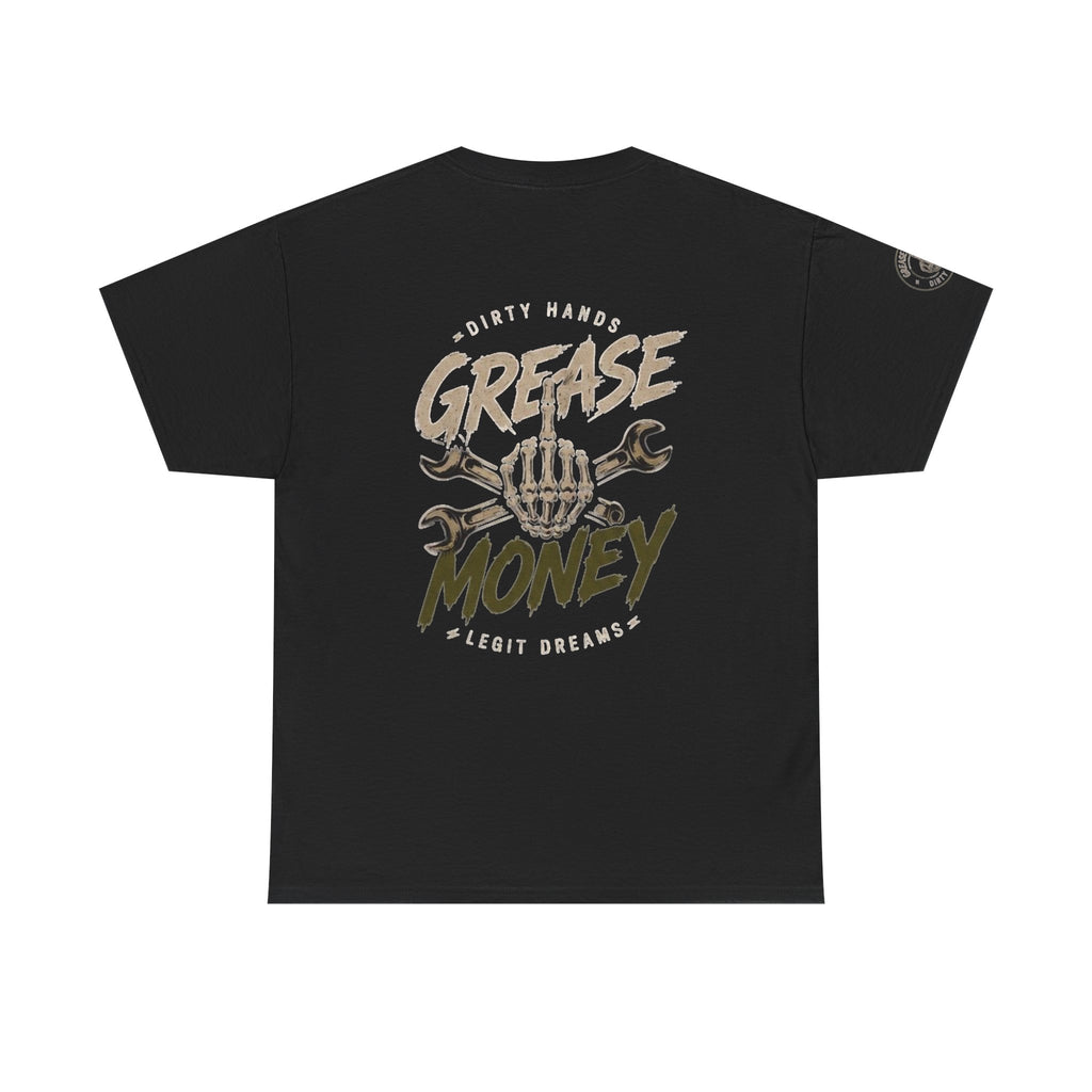 Grease Money Graphic Tee — Vintage Mechanic Car Wrench Shirt
