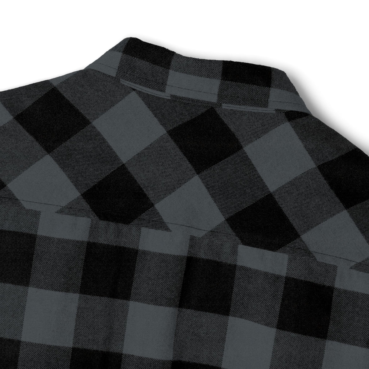 GM, Black & White Buffalo Plaid Flannel Shirt