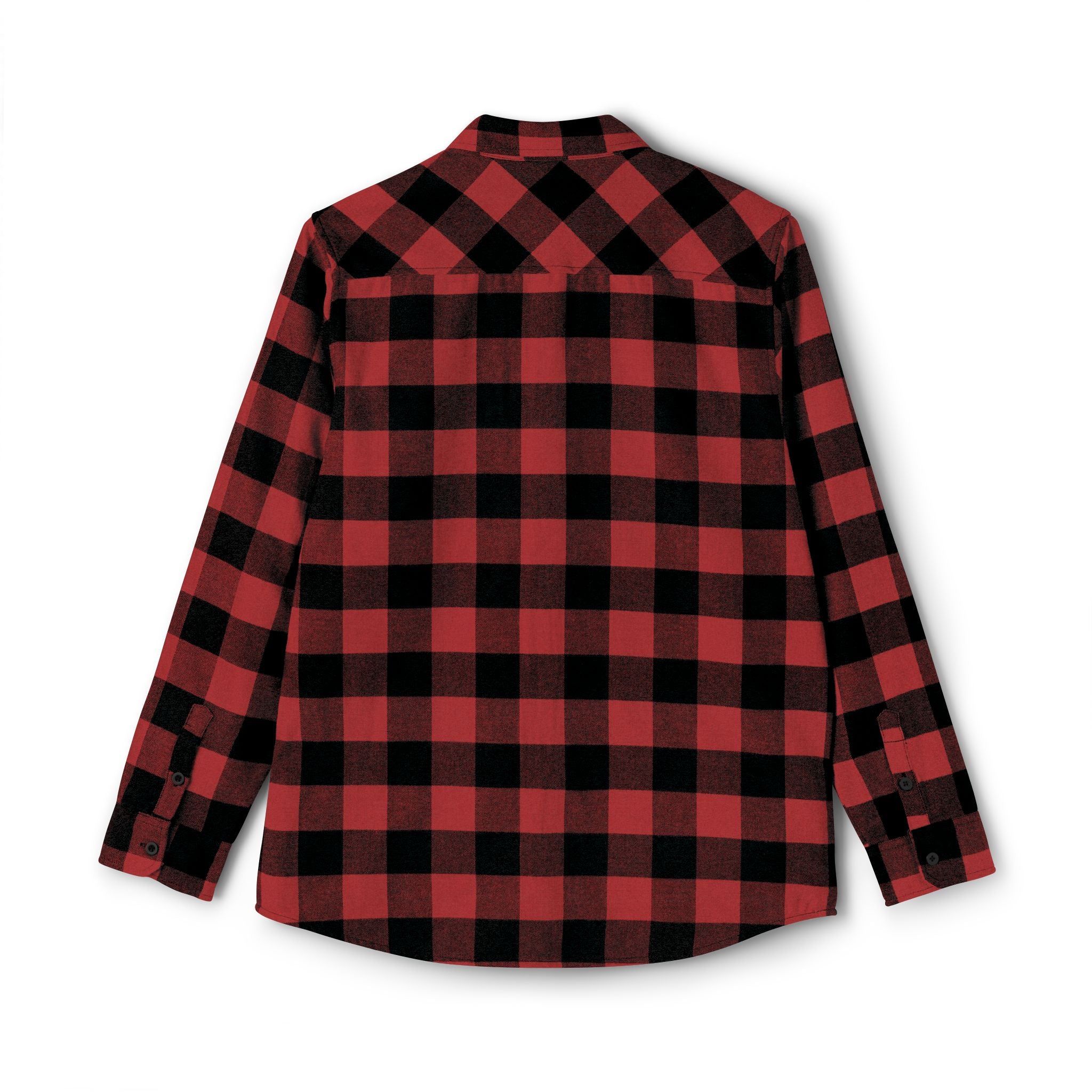 GM, Black & White Buffalo Plaid Flannel Shirt
