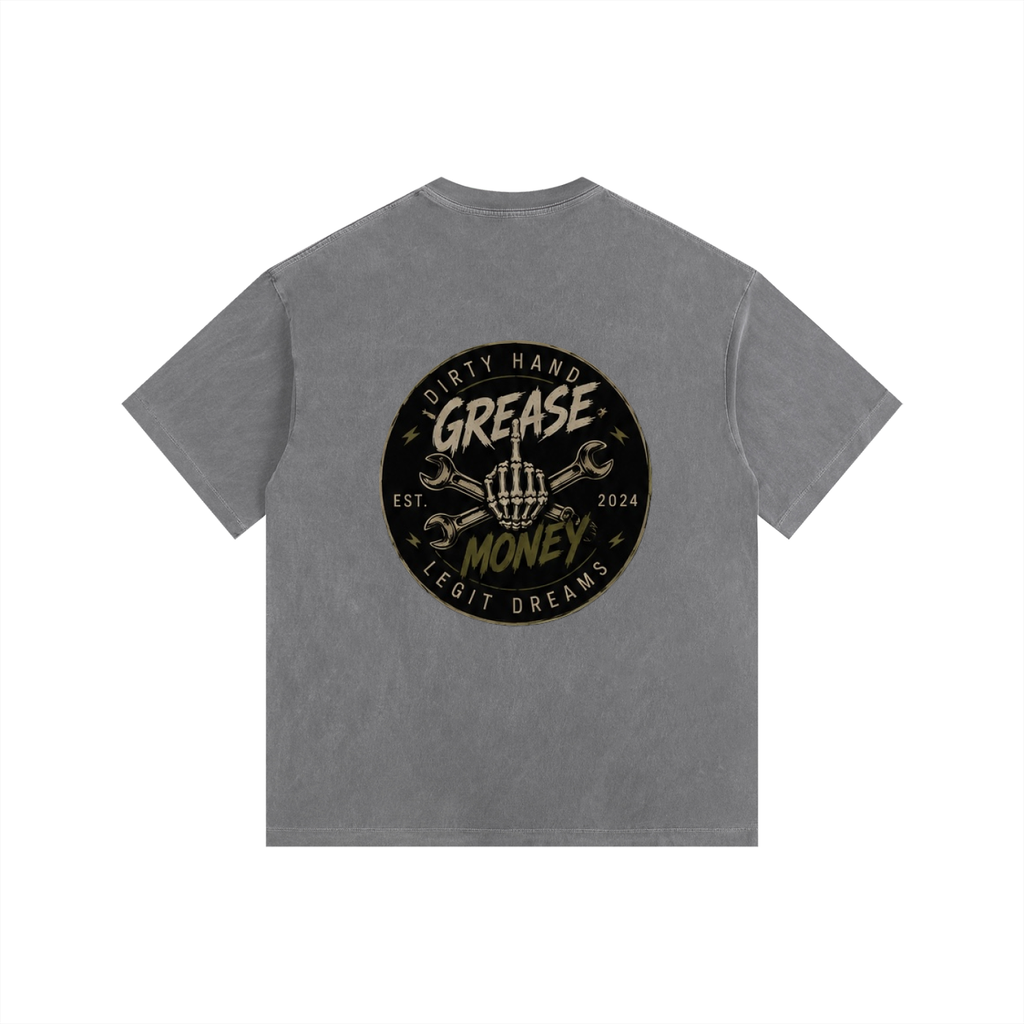 Vintage Washed Oversized Cotton T-Shirt