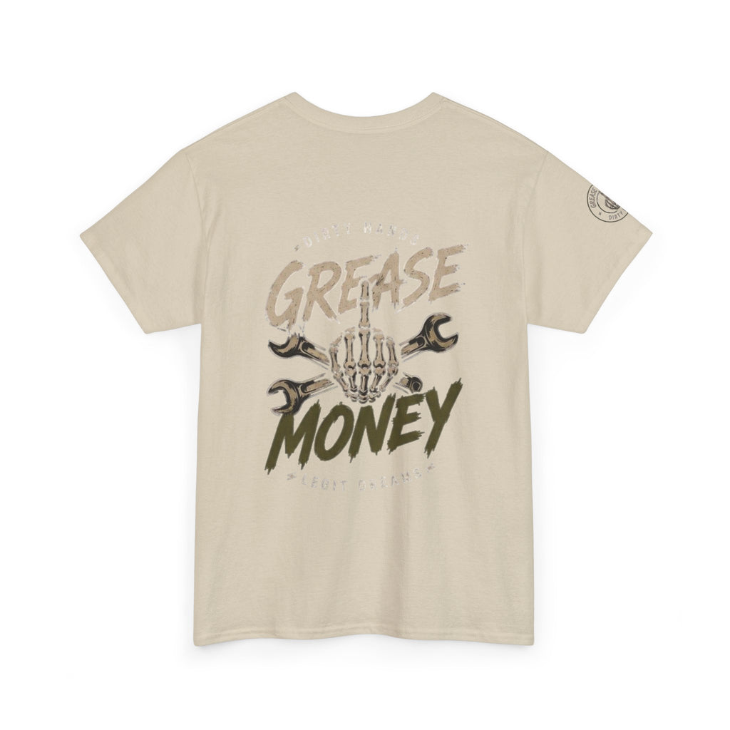 Grease Money Graphic Tee — Vintage Mechanic Car Wrench Shirt