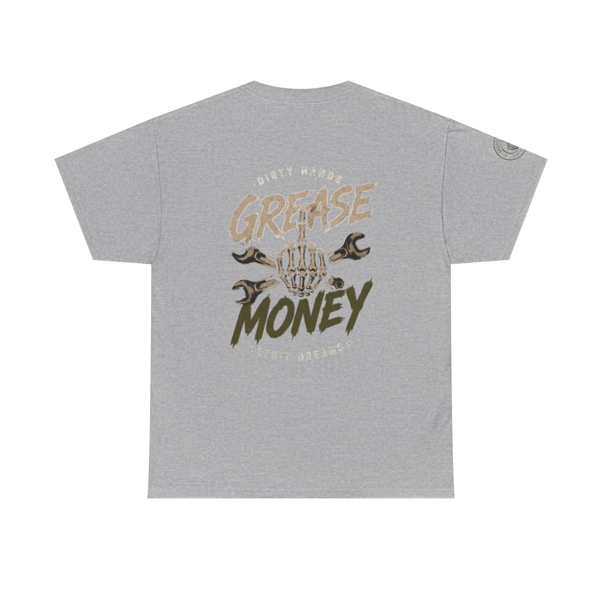 Grease Money Graphic Tee — Vintage Mechanic Car Wrench Shirt