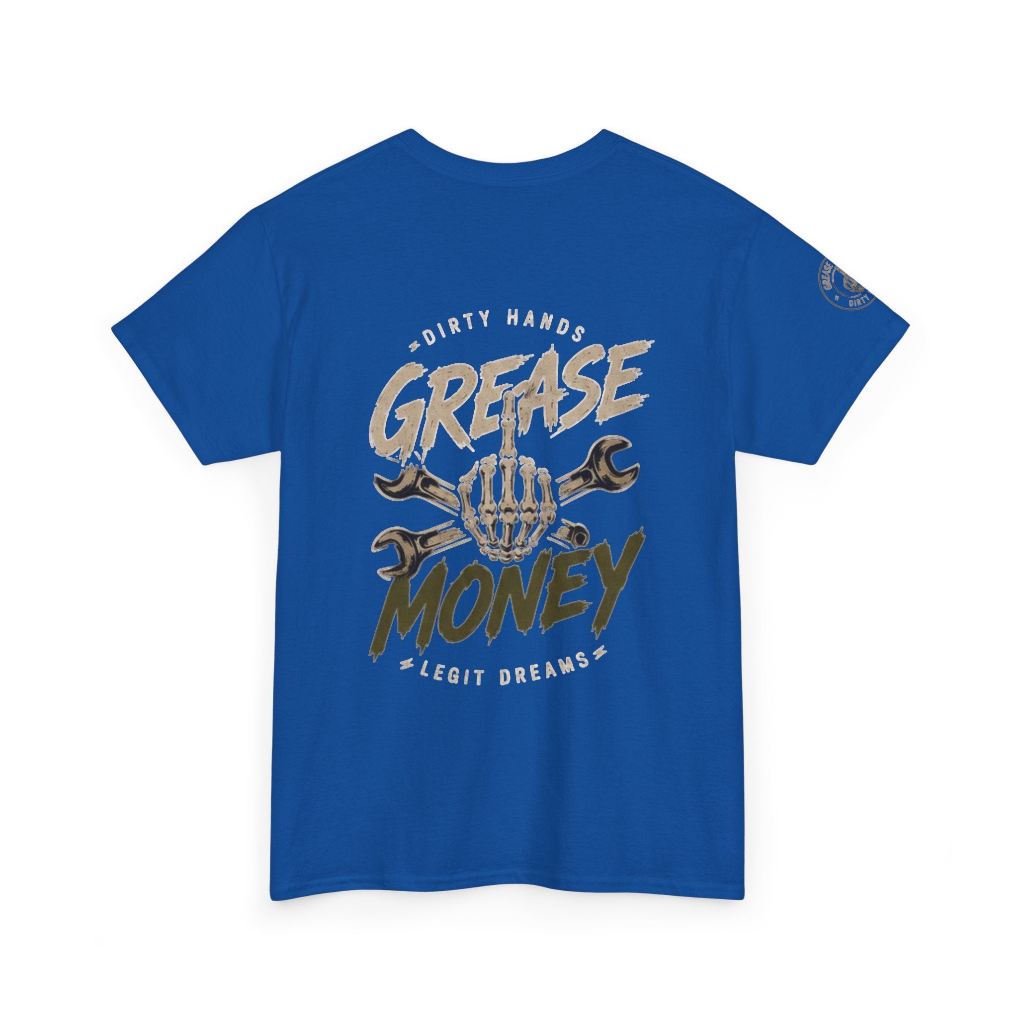 Grease Money Graphic Tee — Vintage Mechanic Car Wrench Shirt