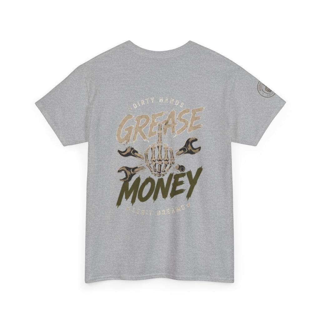 Grease Money Graphic Tee — Vintage Mechanic Car Wrench Shirt