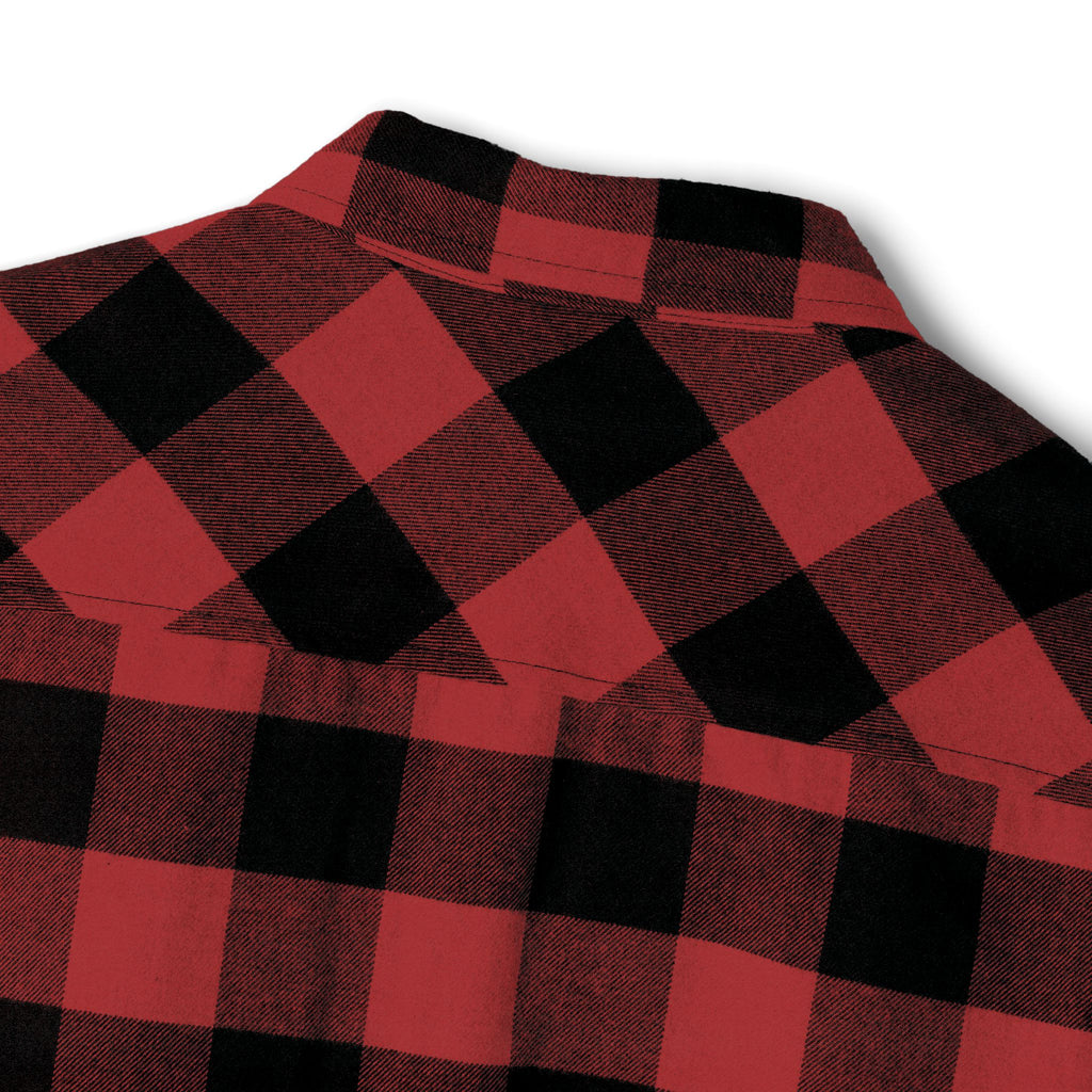 GM, Black & White Buffalo Plaid Flannel Shirt