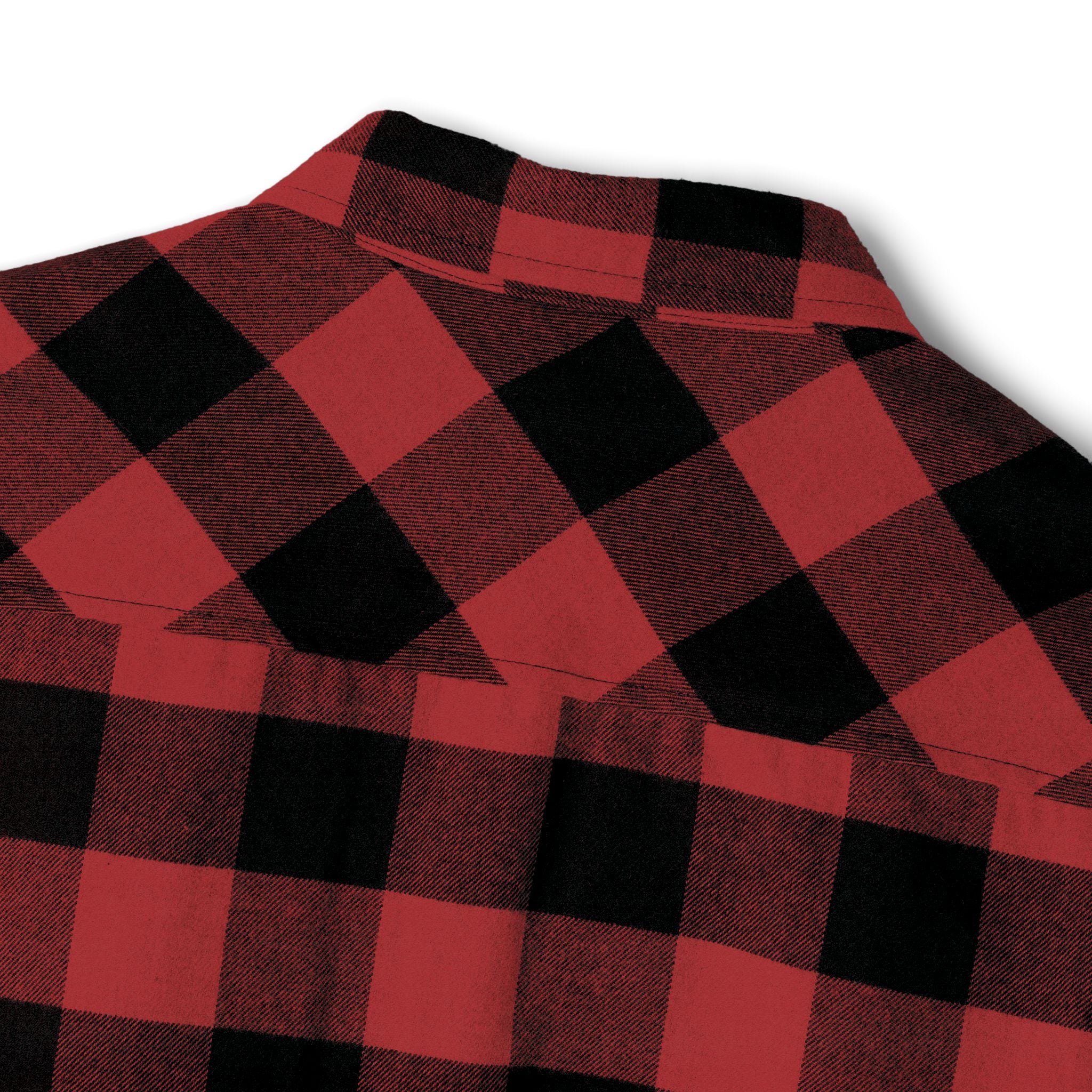 GM, Black & White Buffalo Plaid Flannel Shirt