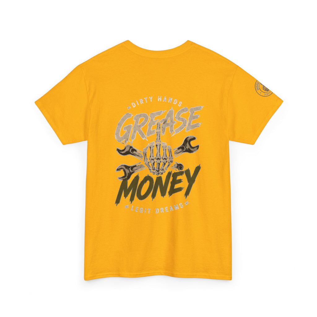 Grease Money Graphic Tee — Vintage Mechanic Car Wrench Shirt