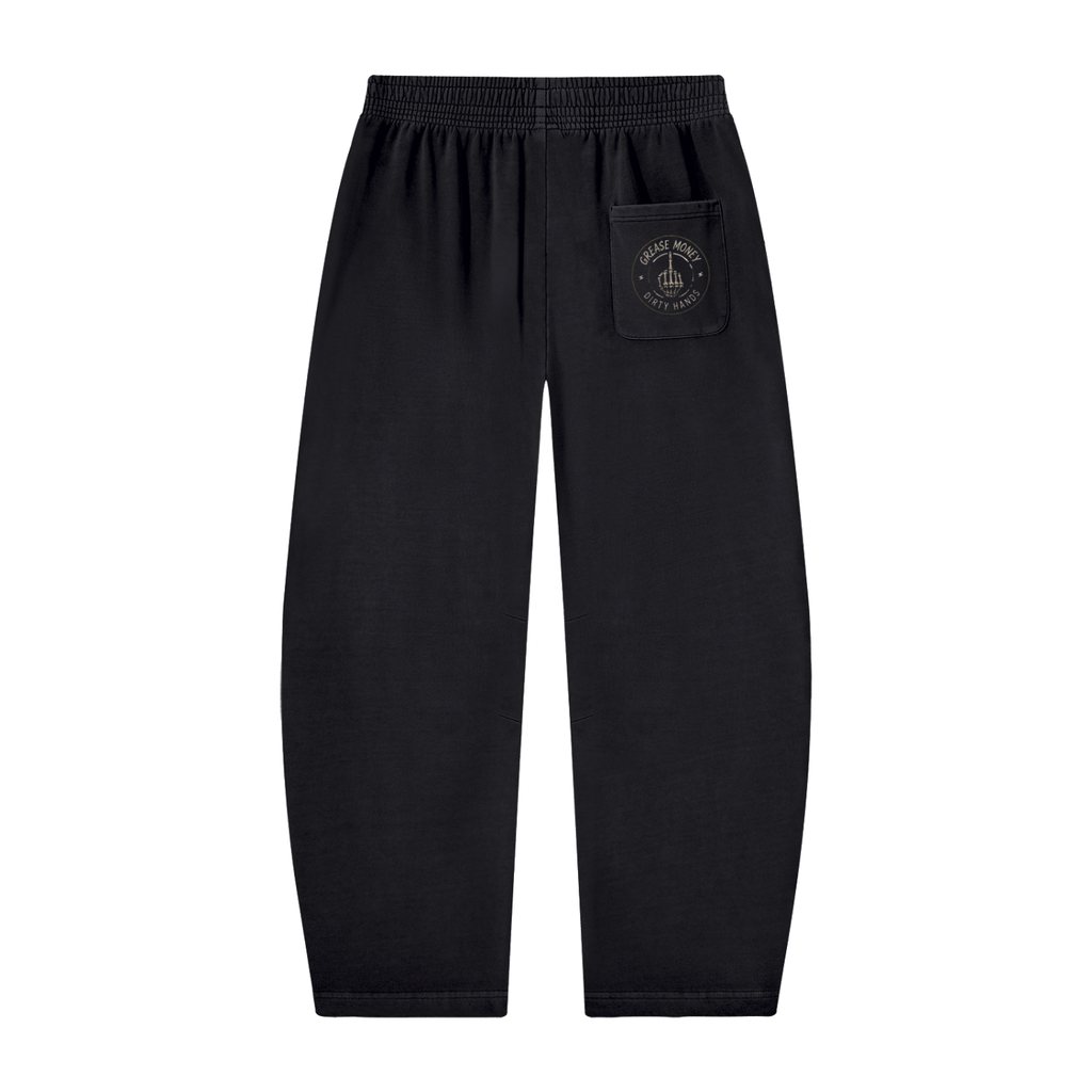 Unisex Vintage Washed Barrel Leg Sweatpants