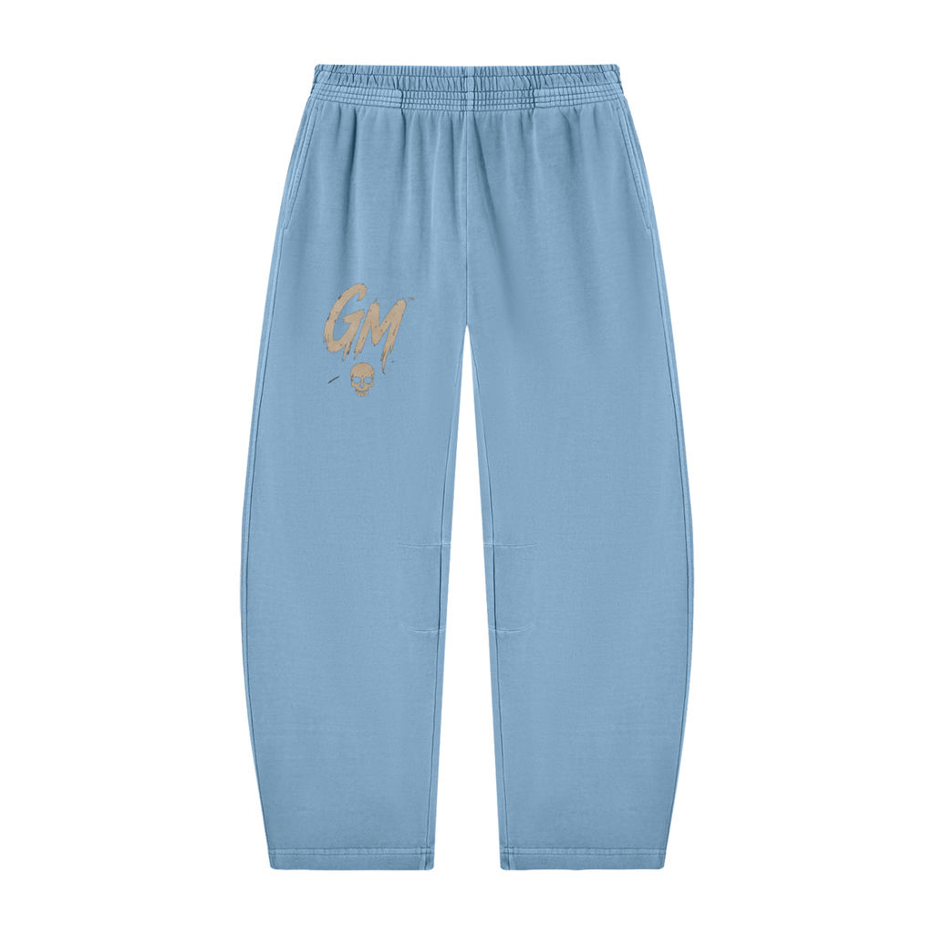 Unisex Vintage Washed Barrel Leg Sweatpants