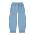 Unisex Vintage Washed Barrel Leg Sweatpants